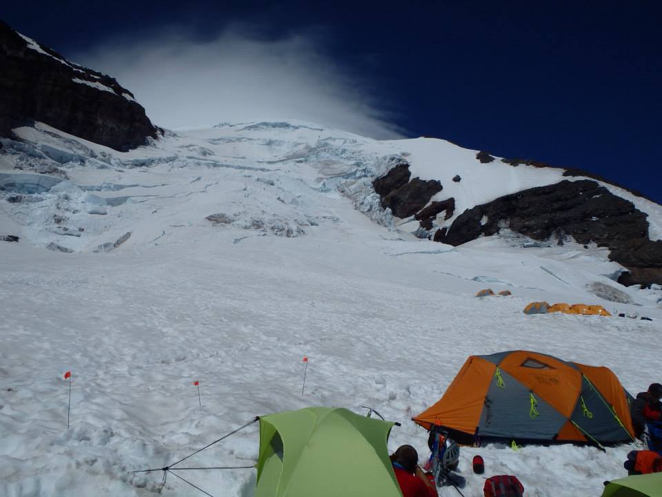 Ice fall over Ingraham Flats