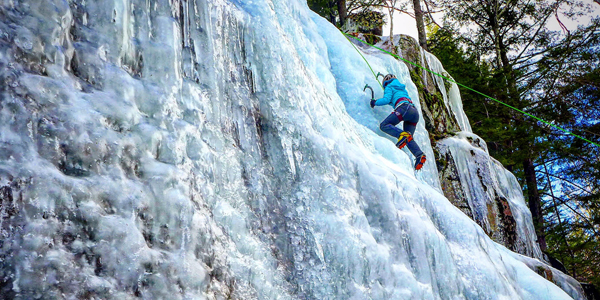 Abigail Martinez Ice Climbing