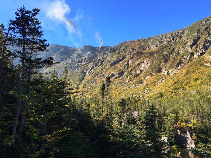 The view  as you approach Spaulding Lake