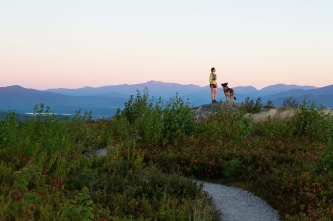 Enjoying a sunrise in the mountains