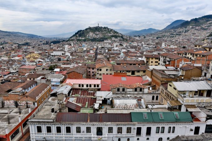 El Panacillo and the Apocalyptic Virgin Statue watches over the capital city of Quito.