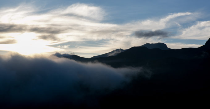 Sunset from 13,500ft. A memorable moment only minutes from the Teleferiqo