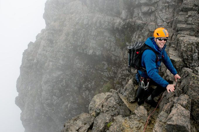 30 minutes from the summit of Rucu Pichincha you must climb through the Paso de la Muerte. This exposed 2 foot wide catwalk is the namesake of the route and a memorable moment of the entire trip