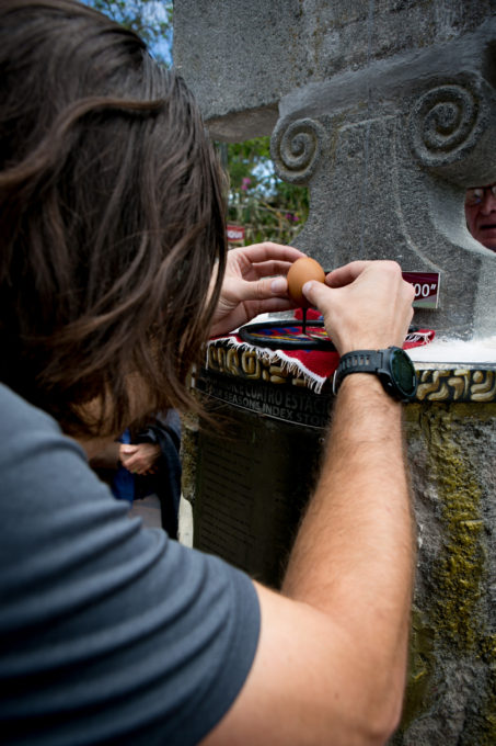 A trip to the Equator would not be complete without balancing an egg on a nail directly on the Equator. Due to the forces on the poles being cancelled out, the task is fairly simple