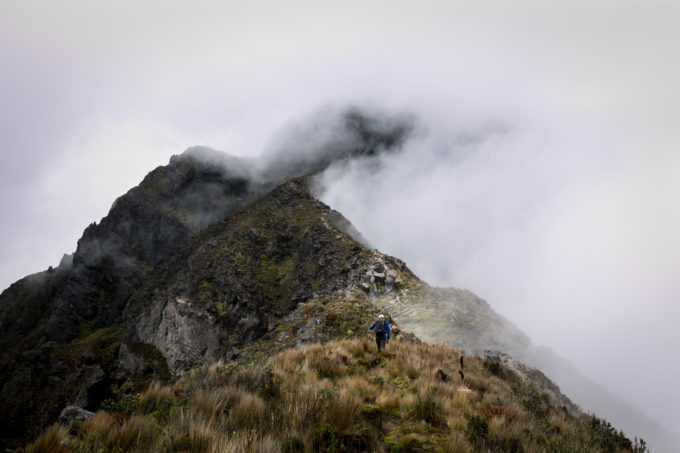 Imbabura (15,190ft) allows us to pass the 15,oooft mark again. It is a long hike (7-9hrs round trip) but the ridgeline to the summit cannot be missed. There were wild fires burning on the mountain which filled the air with smoke