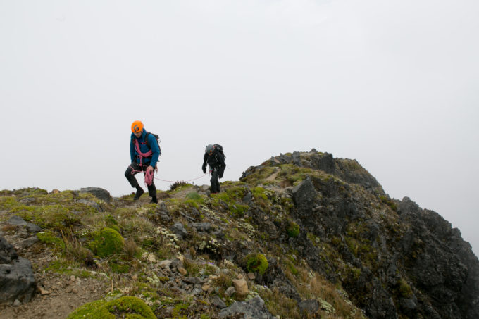 Climbing the final slopes to the summit of Imbabura. This once glaciated peak use to be an important ice source for local villages. The locals would climb high onto the mountain to get ice from the glacier and carry it back to the village