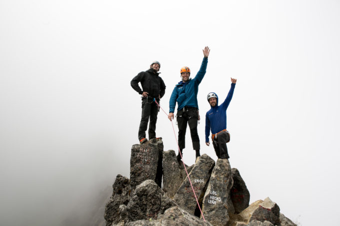 The stoke is high on the summit of Imbabura. This peak is higher than any mountain in the lower 48 states and nearly as high as Mont Blanc but still almost 4,000 feet below our main objective